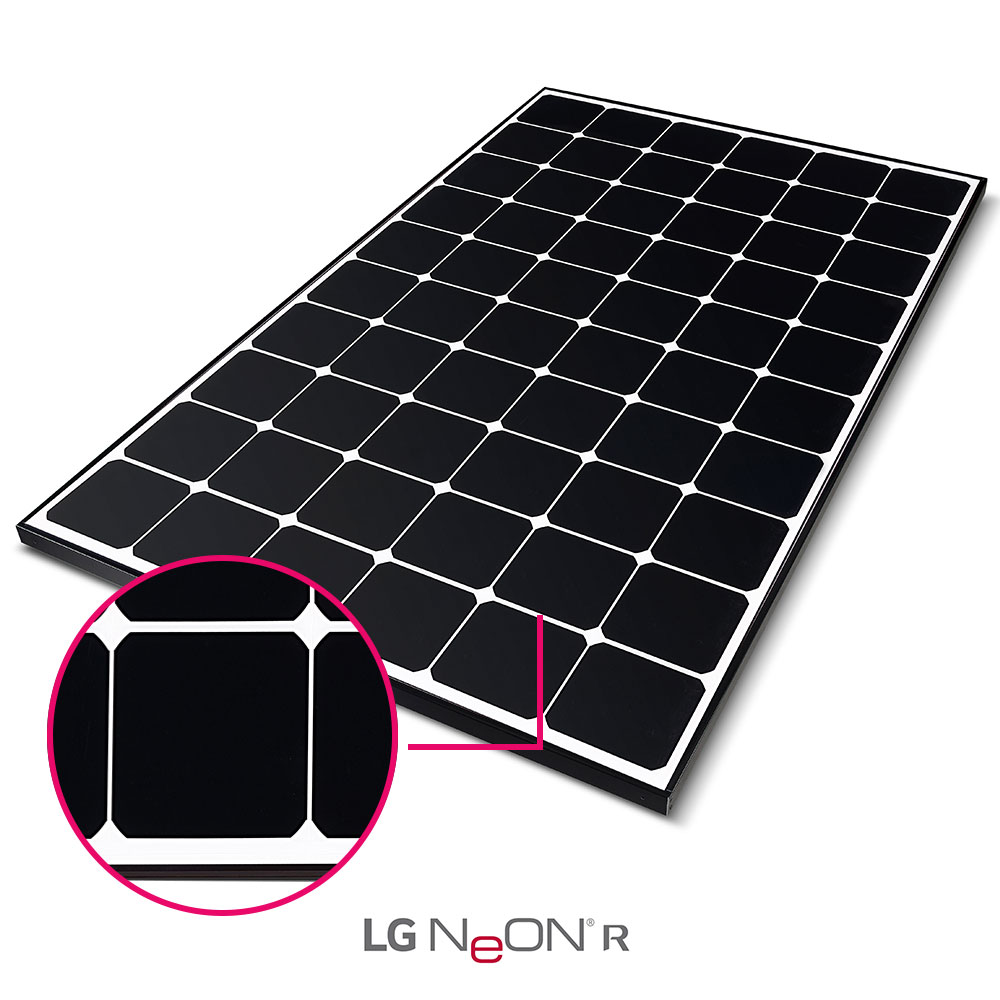 LG-Mono-Solarmodul - NeON®R  LG365Q1C-V5 Black Frame 